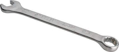 Stanley - 3/4" 12 Point Combination Wrench - 15° Head Angle, 9" OAL, Steel, Satin Finish - Top Tool & Supply