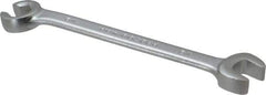 Proto - 1/2 x 1/2", Satin Finish, Combination Flare Nut Wrench - 6 Points, 6-7/16" OAL, Steel, Double End Head - Top Tool & Supply