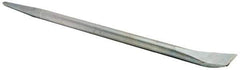 Made in USA - 18" OAL Chrome Pry Bar - 21/32" Wide - Top Tool & Supply