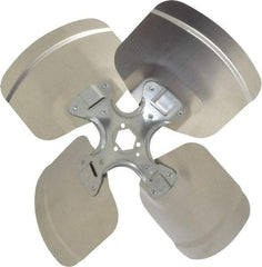 Made in USA - 14" Blade Diam, Commercial Fan Blade - Clockwise Rotation, 4 Blades - Top Tool & Supply