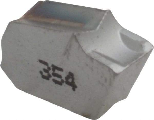 Iscar - GTN5 IC354 Grade, 0.2008" Cutting Width, Carbide Cutoff Insert - 0° Neutral Lead Angle, 0.011" Cnr Rad, TiCN Coated, Single End - Top Tool & Supply