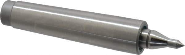 Royal Products - MT2 Taper Shank, 0.7" Head Diam 300 Lb Capacity Live Center - 5,000 Max RPM, 0.39" Point Diam, 7/8" Point Len, 150 Lb Max Workpc, 3-15/16" OAL, 3/16" Tip Diam, Long Point - Top Tool & Supply