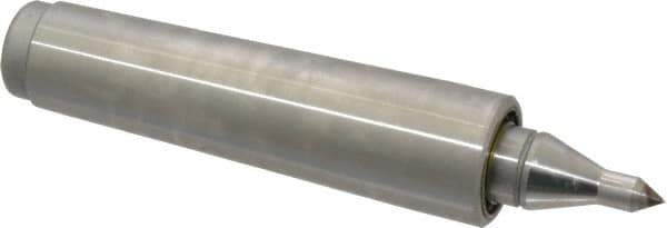 Royal Products - MT3 Taper Shank, 15/16" Head Diam 575 Lb Capacity Live Center - 5,000 Max RPM, 0.55" Point Diam, 1.1563" Point Len, 260 Lb Max Workpc, 4-27/32" OAL, 1/4" Tip Diam, Long Point - Top Tool & Supply