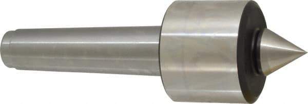 Royal Products - MT4 Taper Shank, 2.45" Head Diam 5,740 Lb Capacity Live Center - 4,500 Max RPM, 2.03" Head Length, 1-1/8" Point Diam, 1-3/16" Point Len, 750 Lb Max Workpc, 7-11/16" OAL, Standard Point - Top Tool & Supply