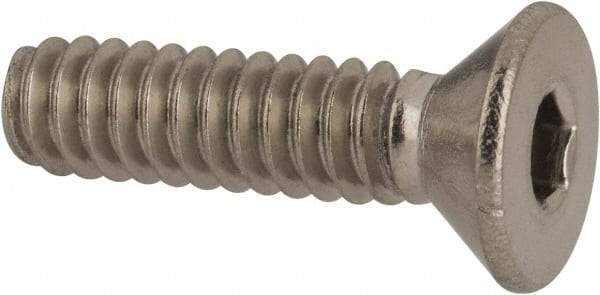 Value Collection - #10-24 UNC Hex Socket Drive, 82° Flat Screw - Grade 316 Stainless Steel, 3/4" OAL - Top Tool & Supply