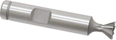 Keo - 3/8" Diam x 3/16" Width of Cut, 60° Included Angle, Cobalt Dovetail Cutter - 3/8" Shank Diam, 2-1/8" Overall Length, Weldon Flat, Uncoated - Top Tool & Supply