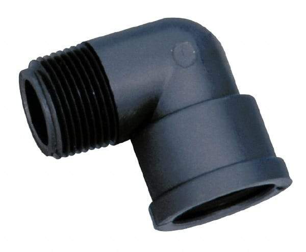 Green Leaf - 1" Polypropylene Plastic Pipe 90° Street Elbow - MIPT x FIPT End Connections - Top Tool & Supply