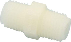Green Leaf - 1/4" Nylon Plastic Pipe Hex Nipple - MIPT x MIPT End Connections - Top Tool & Supply