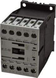 Eaton Cutler-Hammer - 3 Pole, 24 to 27 Coil VDC, 20 Amp, Nonreversible Open Enclosure IEC Contactor - 1 Phase hp: 0.25 at 115 V, 0.75 at 200 V, 1 at 230 V, 3 Phase hp: 1.5 at 200 V, 2 at 230 V, 3 at 460 V, 5 at 575 V, 7 Amp Inductive Load Rating Listed - Top Tool & Supply