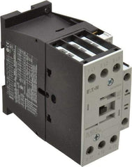 Eaton Cutler-Hammer - 3 Pole, 24 Coil VAC, 40 Amp, Nonreversible Open Enclosure IEC Contactor - 1 Phase hp: 2 at 115 V, 3 at 200 V, 5 at 230 V, 3 Phase hp: 10 at 230 V, 15 at 460 V, 20 at 575 V, 7.5 at 200 V, 25 Amp Inductive Load Rating Listed - Top Tool & Supply