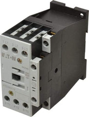 Eaton Cutler-Hammer - 3 Pole, 24 to 27 Coil VDC, 40 Amp, Nonreversible Open Enclosure IEC Contactor - 1 Phase hp: 2 at 115 V, 3 at 200 V, 5 at 230 V, 3 Phase hp: 10 at 230 V, 15 at 460 V, 20 at 575 V, 7.5 at 200 V, 25 Amp Inductive Load Rating Listed - Top Tool & Supply