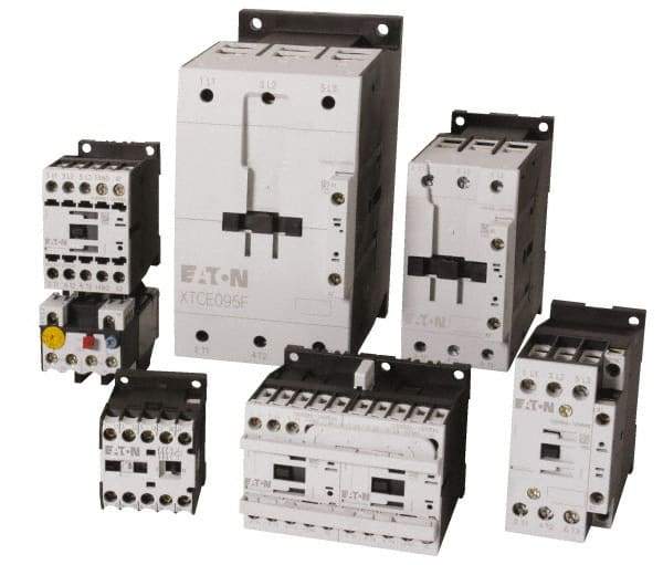 Eaton Cutler-Hammer - 3 Pole, 24 to 27 Coil VDC, 125 Amp, Nonreversible Open Enclosure IEC Contactor - 1 Phase hp: 15 at 200 V, 15 at 230 V, 7.5 at 115 V, 3 Phase hp: 100 at 575 V, 25 at 200 V, 40 at 230 V, 75 at 460 V, 95 Amp Inductive Load Rating Listed - Top Tool & Supply