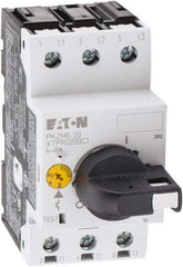 Eaton Cutler-Hammer - 20 Amp, IEC, Open Pushbutton Manual Motor Starter - 45mm Wide x 94mm Deep x 3.6667" High, 15 hp at 600 V & 5 hp at 200 V, CE Approved, CSA Certified, DIN VDE, EN/IEC, UL 508 Type E Compliant & UL Listed - Top Tool & Supply