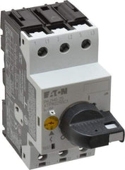 Eaton Cutler-Hammer - 25 Amp, IEC, Open Pushbutton Manual Motor Starter - 45mm Wide x 94mm Deep x 3.6667" High, 15 hp at 480 V, 20 hp at 600 V & 7-1/2 hp at 240 V, CE Approved, CSA Certified, DIN VDE, EN/IEC, UL 508 Type E Compliant & UL Listed - Top Tool & Supply