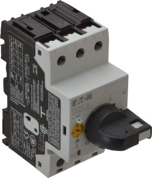 Eaton Cutler-Hammer - 1.6 Amp, IEC, Open Pushbutton Manual Motor Starter - 45mm Wide x 94mm Deep x 3.6667" High, 3/4 hp at 480/600 V, CE Approved, CSA Certified, DIN VDE, EN/IEC, UL 508 Type E Compliant & UL Listed - Top Tool & Supply