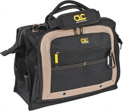 CLC - 58 Pocket Tan & Black Polyester Tool Bag - 18" Wide x 7" Deep x 14" High - Top Tool & Supply