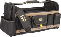 CLC - 37 Pocket Tan & Black Polyester Tool Tote - 20" Wide x 11" Deep x 11" High - Top Tool & Supply