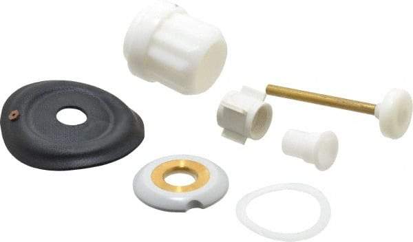 Made in USA - Toilet Flush Valve Repair Kit - For Use With Coyne and Delaney, Contain Relief Valve, Bushing, Auxiliary Valve Retainer with Seal, Diaphragm, Guides, Choke Ring, Main Seat, Friction Ring - Top Tool & Supply