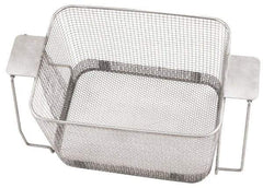 CREST ULTRASONIC - Stainless Steel Parts Washer Basket - 177.8mm High x 215.9mm Wide x 11" Long, Use with Ultrasonic Cleaners - Top Tool & Supply