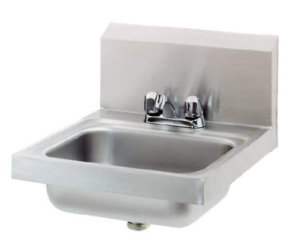 Eagle MHC - 13-1/2" Long x 9-3/4" Wide Inside, 1 Compartment, Stainless Steel Stainless Steel Hand Sink - 20 Gauge, 18-7/8" Long x 16-1/2" Wide x 14-1/4" High Outside, 6-3/4" Deep - Top Tool & Supply