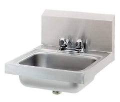 Eagle MHC - 13-1/2" Long x 9-3/4" Wide Inside, 1 Compartment, Stainless Steel Stainless Steel Hand Sink - 20 Gauge, 18-7/8" Long x 16-1/2" Wide x 14-1/4" High Outside, 6-3/4" Deep - Top Tool & Supply