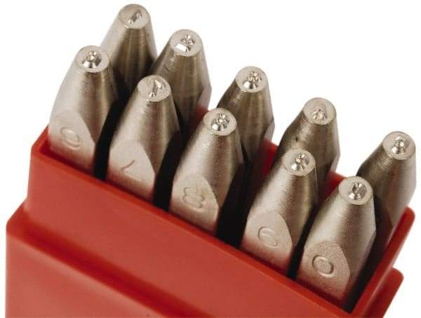 Pryor - 10 Piece, 1/8" Character Steel Stamp Set - Figures, Heavy Duty - Top Tool & Supply