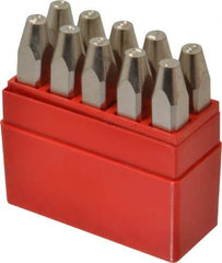 Pryor - 10 Piece, 3/16" Character Steel Stamp Set - Figures, Heavy Duty - Top Tool & Supply