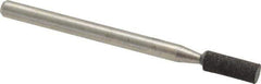 Cratex - 1/8" Max Diam x 3/8" Thick, Shape Code W145, Rubberized Point - Medium Grade, Aluminum Oxide - Top Tool & Supply