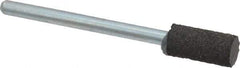 Cratex - 1/4" Max Diam x 1/2" Thick, Shape Code W163, Rubberized Point - Medium Grade, Aluminum Oxide, Mounted - Top Tool & Supply