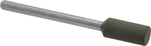 Cratex - 1/4" Max Diam x 1/2" Thick, Shape Code W163, Rubberized Point - Fine Grade, Aluminum Oxide, Mounted - Top Tool & Supply