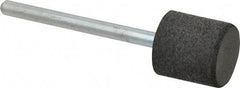 Cratex - 1/2" Max Diam x 1/2" Thick, Shape Code W185, Rubberized Point - Medium Grade, Aluminum Oxide, Mounted - Top Tool & Supply