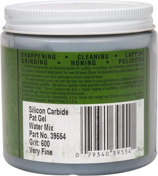 Loctite - 1 Lb Water Soluble Compound - Compound Grade Super Fine, 600 Grit, Black & Gray, Use on General Purpose - Top Tool & Supply