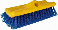 Rubbermaid - 2" Bristle Length, Polypropylene Scrub Brush - 10" OAL, Blue, Plastic Block - Top Tool & Supply