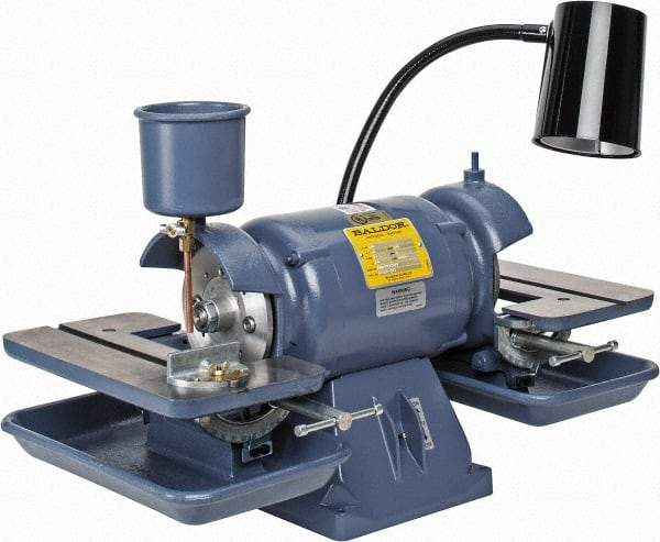 Baldor - 6" Wheel Diam x 1" Wheel Width, 1/2 hp Bench Grinder - 1-1/4" Arbor Hole Diam, 1 Phase, 3,600 Max RPM, 115 Volts - Top Tool & Supply