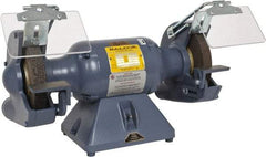 Baldor - 7" Wheel Diam x 1" Wheel Width, 1/2 hp Grinder - 5/8" Arbor Hole Diam, 1 Phase, 3,600 Max RPM, 115/230 Volts - Top Tool & Supply