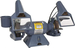 Baldor - 7" Wheel Diam x 1" Wheel Width, 1/2 hp Grinder - 5/8" Arbor Hole Diam, 1 Phase, 3,600 Max RPM, 115/230 Volts - Top Tool & Supply