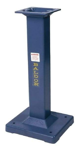 Baldor - 15-3/4 Inch Wide x 14 Inch Deep, Machine Pedestal Stand - Compatible with 6, 7, 8 and 10 Inch Grinders - Top Tool & Supply