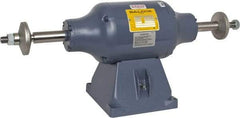 Baldor - 8" Wheel Diam x 1-1/4" Wheel Width, 3/4 hp Buffer - 3/4" Arbor Hole Diam, 1 Phase, 3,600 Max RPM, 115/230 Volts - Top Tool & Supply