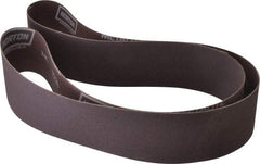 Norton - 2-1/2" Wide x 60" OAL, 120 Grit, Aluminum Oxide Abrasive Belt - Aluminum Oxide, Fine, Coated, X Weighted Cloth Backing, Series R228 - Top Tool & Supply