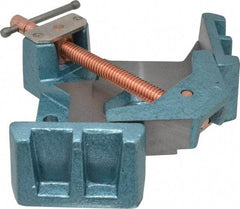 Wilton - Fixed Angle, 2 Axes, 4-1/8" Long, 1-3/8" Jaw Height, 3-11/32" Max Capacity, Cast Iron Angle & Corner Clamp - 90° Clamping Angle - Top Tool & Supply