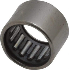 IKO - 0.394" Bore Diam, 990 Lb. Dynamic Capacity, 10 x 14 x 10mm, Caged, Open End, Shell Needle Roller Bearing - 0.551" Outside Diam, 0.394" Wide - Top Tool & Supply