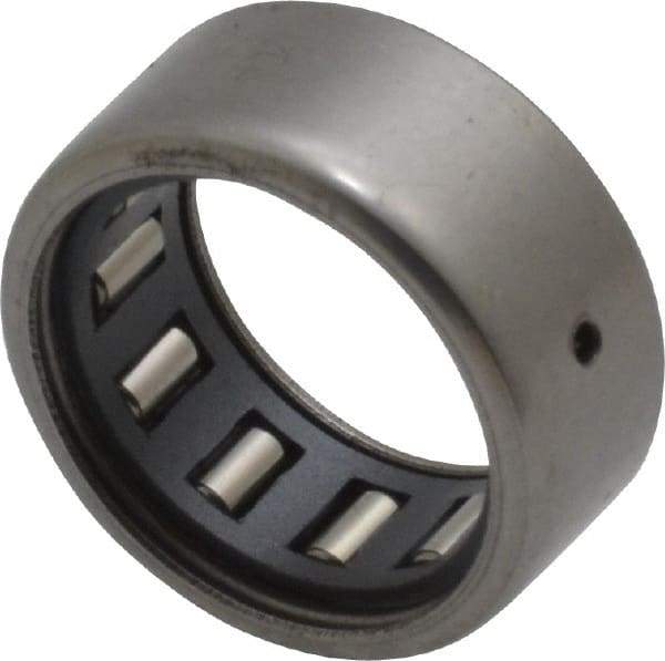 IKO - 1/2" Bore Diam, 820 Lb. Dynamic Capacity, 1/2 x 11/16 x 5/16", Caged, Open End, Shell Needle Roller Bearing - 11/16" Outside Diam, 5/16" Wide - Top Tool & Supply