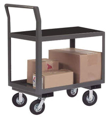 Durham - 1,200 Lb Capacity, 24-1/4" Wide x 39" Long x 41" High Instrument Cart - 2 Shelf, Steel, Full Pneumatic Casters - Top Tool & Supply