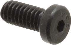 Value Collection - #8-32 UNC Hex Socket Drive, Low Socket Cap Screw - Alloy Steel, Black Oxide Finish, Fully Threaded, 3/8" Length Under Head - Top Tool & Supply