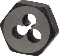 Interstate - #2-56 UNC Thread, 19/32" Hex, Right Hand Thread, Hex Rethreading Die - Carbon Steel, 1/4" Thick - Exact Industrial Supply