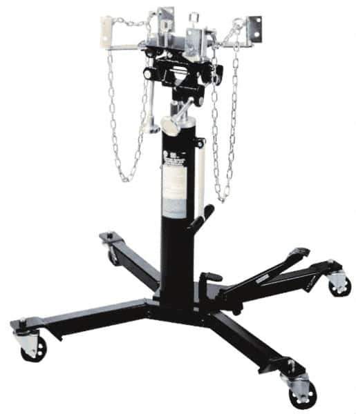 Omega Lift Equipment - 1,000 Lb Capacity Pedestal Transmission Jack - 39-1/2 to 72-1/2" High, 38" Chassis Width x 38" Chassis Length - Top Tool & Supply