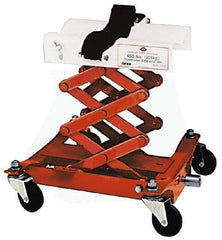 Value Collection - 450 Lb Capacity Mechanical Transmission Scissor Jack - 7-1/4 to 22-1/2" High, 16-1/2" Chassis Width x 16" Chassis Length - Top Tool & Supply