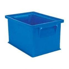 SSI Schaefer - 0.09 Cu Ft, 17 Lb Load Capacity Blue Polyethylene & Conductive PP Tote Container - Stacking, 8.3" Long x 6" Wide x 4.8" High - Top Tool & Supply