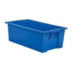 SSI Schaefer - 1.94 Cu Ft, 44 Lb Load Capacity Blue Polypropylene Tote Container - Stacking, Nesting, 28.4" Long x 16.6" Wide x 9.9" High - Top Tool & Supply