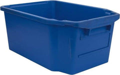 SSI Schaefer - 1.59 Cu Ft, 44 Lb Load Capacity Blue Polypropylene Tote Container - Stacking, Nesting, 23.7" Long x 15.8" Wide x 9.9" High - Top Tool & Supply